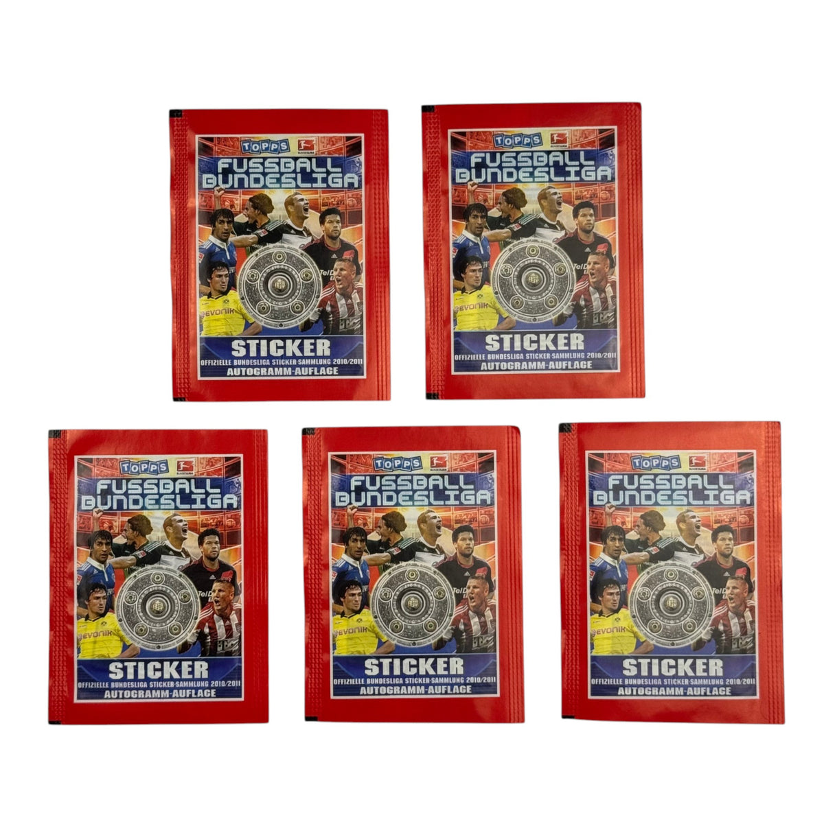 Topps Bundesliga 2010-11 – 5 Sticker-Tüten