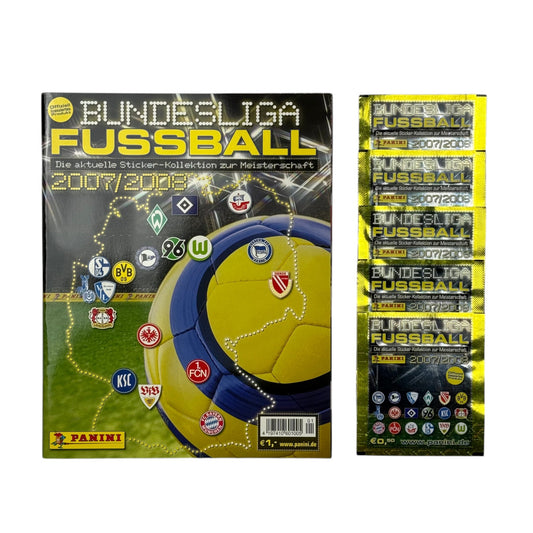 Panini Bundesliga 2007-08 – Album + 5 Sticker-Tüten